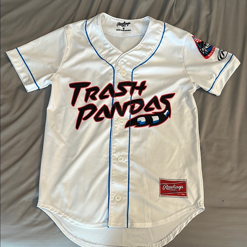 Rawlings Kids White Trash Pandas Shirt